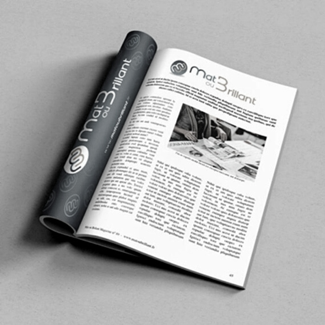 Brochure Noir et blanc